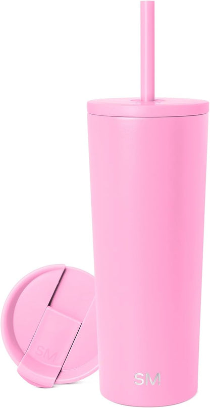 Simple Modern Classic Tumbler with Lid and Straw | Insulated Iced Coffee Cup Reusable Stainless Steel Water Bottle Travel Mug | Gifts for Women Men Her Him | 24oz | Dragon Fruit