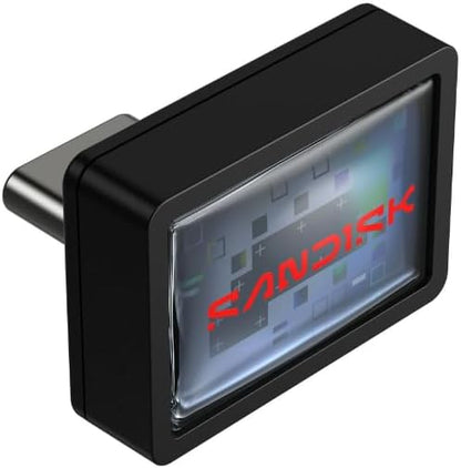 SANDISK 256GB Extreme Fit USB-C Flash Drive - Up to 400MB/s Read speeds, USB 3.2 Gen 1, USB Type-C - Plug-and-Stay Storage - Black - SDCZ530-256G-G46