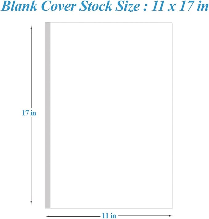 (2-Pack) 11" x 17" White Legal Size Card Stock Paper - 100 Sheets Premium Smooth 80lb Cover Cardstock, Perfect for Documents, Programs, Menus Printing