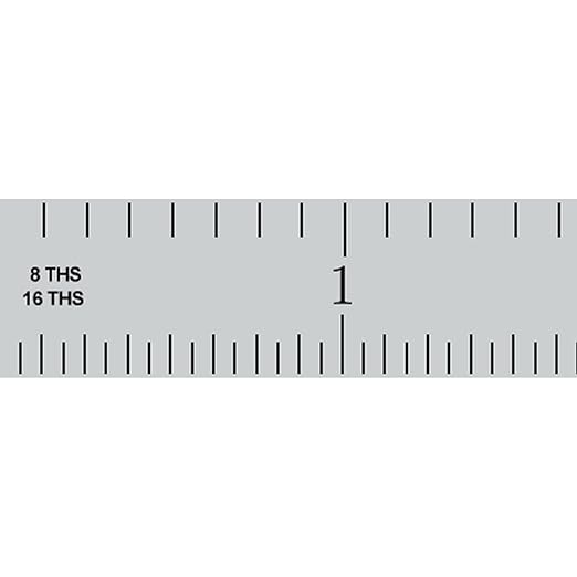 PEC Tools 12" Flexible Metal Ruler, Made from Premium Stainless Steel, 4R Graduation (1/8", 1/16", 1/32", 1/64"), Fully Hardened and Tempered Machinst Rule, Made in USA