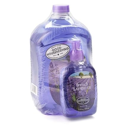 SIMPLE PLEASURES Premium Hand Soap Collection - French Lavender Scent, 7.9 oz Bottle with Jumbo 59 oz Refill - Goodhousekeeping Seal Approved - Multiple Scents Handsoap - Lavendar Hand Soap Refills