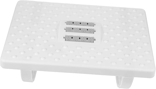 Non-Slip Office Foot Rest Stool Under Desk Raised Footrest for Fatigue Relief Multi-Functional Home Footstool for Seating -Bearing Foot Cushion in White