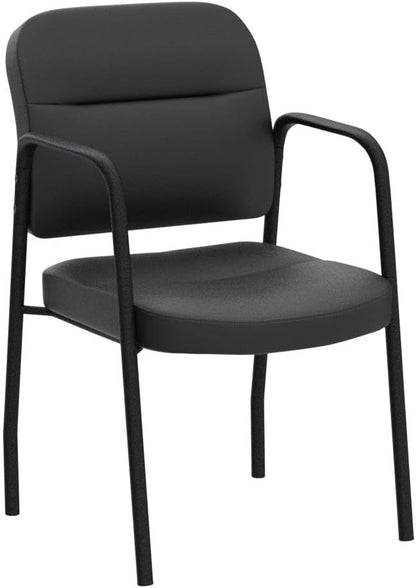 JUMMICO Office Guest Chair Reception Chair for Office Reception Lobby PU Leather Waiting Room Chair with Armrests Executive Office Chair Upholstered Set of 2