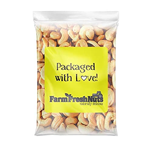 Dry Roasted Cashews Himalayan Salted (5 Lbs.) - Baked in Small Batches for Added Freshness - Oven Roasted to Perfection without Oil - Farm Fresh Nuts