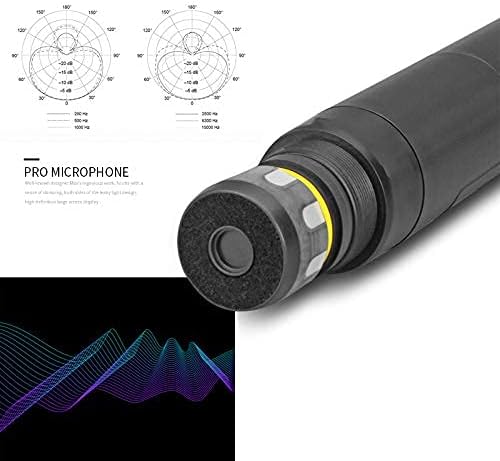 MicrocKing Wireless Microphone System, with 4 Handheld Mics, Metal Build, Fixed Frequency, Long Range 400ft, Ideal for Party/Wedding/Church/Conference/Speech