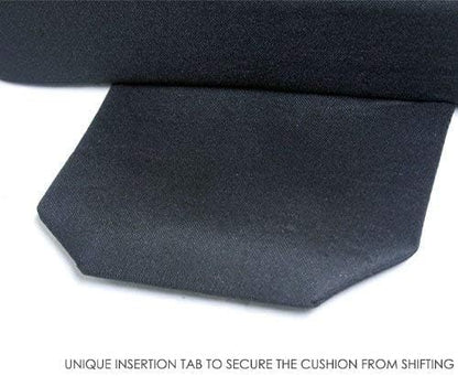Yupbizauto New Breathable Comfortable Ergonomic Wedge Car Seat Office Chair Back Support Cushion (Dark Grey Faux Leather)