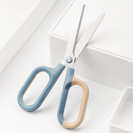 Multipurpose Office Craft Scissors for DIY Art and Craft,Comfort-Grip Handles, Sturdy Sharp Scissors (Blue)