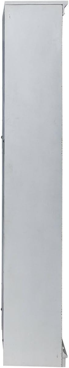 Liberty Furniture Magnolia Manor 72 Inch Bookcase for Living Room Office Storage - Antique White & Weathered Bark