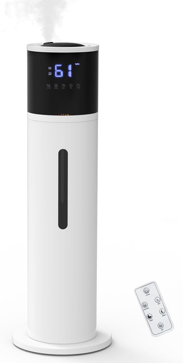 VENTISOL Large Humidifiers for Bedroom, 13L/3.4Gal Quiet Cool Mist Humidifier for Home Large Room, Top Fill Humidifiers for Baby Nursery, Living Room, White