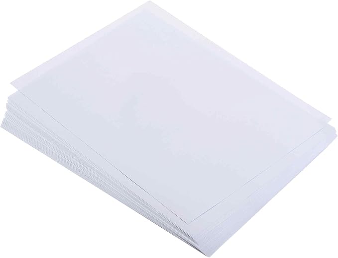 MECCANIXITY 50 Sheets Colored Copy Paper 8.3 x 11.7Inch Printer Paper 80gsm White for Office Printing, Document Copying, Invitations, Forms, Art Projects