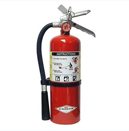 Amerex B402 Fire Extinguisher 3 Pack – 5 lb ABC Dry Chemical Class A B C Extinguishers with Wall Brackets – Home, Office & Commercial Safety