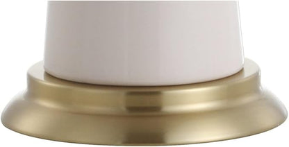 JONATHAN Y JYL3046A Hartley 29" Ceramic Column LED Table Lamp Contemporary Transitional Bedside Desk Nightstand Lamp for Bedroom Living Room Office College Bookcase LED Bulb Included, Cream