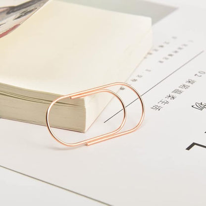 Jumbo Paper Clips, Wide Large Paper Clamps Rose Gold 2 inch 20pcs Durable and Rust Proof Paper Clips for Office, School, Home Supplies(Rose Gold)