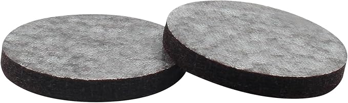 48 Pcs 1 - 1/2”/38mm Felt Furniture Pads Brown Round Self Adhesive Furniture Pads 5mm Thick Anti Scratch Floor Protectors for Furniture Feet Chair Legs | Furniture Pads - TrueDesk