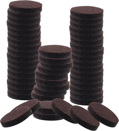 48 Pcs 1”/25mm Felt Furniture Pads Brown Round Self Adhesive Furniture Pads 5mm Thick Anti Scratch Floor Protectors for Furniture Feet Chair Legs | Furniture Pads - TrueDesk