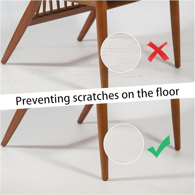48 Pcs Brown Felt Cabinet Door Pads, 1/2 Inches Diameter Self Adhesive Felt Bumpers for Furniture Kitchen Cabinet Doors Floor Drawers Cupboards | Furniture Pads - TrueDesk
