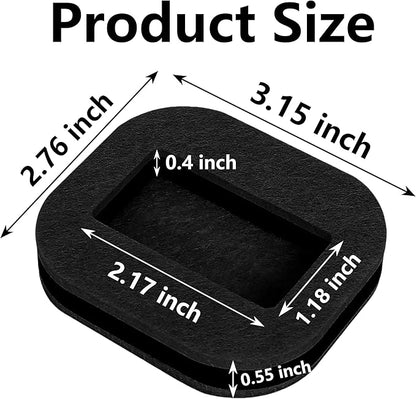 5 Pack Felt Chair Leg Floor Protectors Office Caster Pad for Preserve Hardwood Furniture Stoppers to Prevent Sliding Prevent Scratches Reduce Noise Black | Furniture Cups - TrueDesk