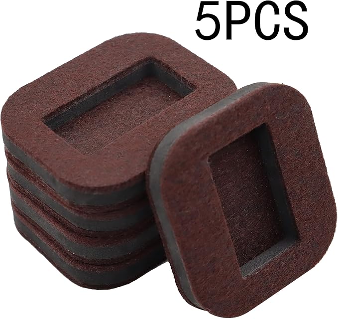 5 Pack Felt Chair Leg Floor Protectors Office Caster Pad for Preserve Hardwood Furniture Stoppers to Prevent Sliding Prevent Scratches Reduce Noise Burgundy | Furniture Pads - TrueDesk