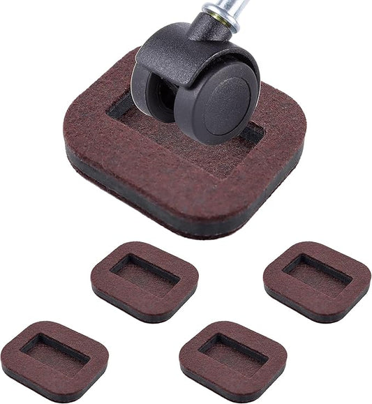5 Pack Felt Chair Leg Floor Protectors Office Caster Pad for Preserve Hardwood Furniture Stoppers to Prevent Sliding Prevent Scratches Reduce Noise Burgundy | Furniture Pads - TrueDesk