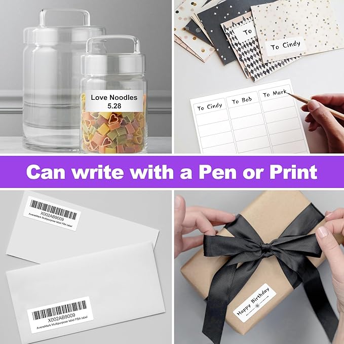 500 Sheets 15000 Address Labels, AveneMark 30 - UP 1" x 2 - 5/8" Shipping Sticker Papers for Laser and Inkjet Printers, 30 Labels per Sheet | Laser Inkjet Printer Labels - TrueDesk