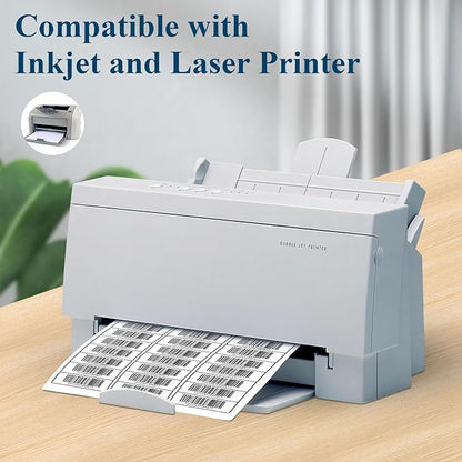 (500 Sheets, 15000 Labels) Sticker Paper, 1" x 2 5/8" Shipping Address Labels, 30 Per Page Self Adhesive Mailing Label for Laser and Inkjet Printers | Shipping Handling Labels - TrueDesk