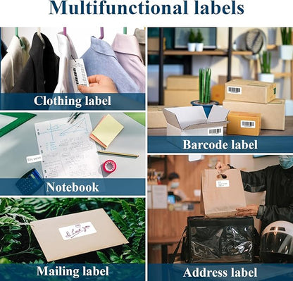 (500 Sheets, 15000 Labels) Sticker Paper, 1" x 2 5/8" Shipping Address Labels, 30 Per Page Self Adhesive Mailing Label for Laser and Inkjet Printers | Shipping Handling Labels - TrueDesk