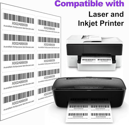 5000 Labels (500 Sheets) - 2" x 4" Shipping Address Labels - 10 - Up Mailing Stickers for Laser/Inkjet Printers - 8.5" x 11" White Printer Labels - Multipurpose Address Papers | Laser Inkjet Printer Labels - TrueDesk