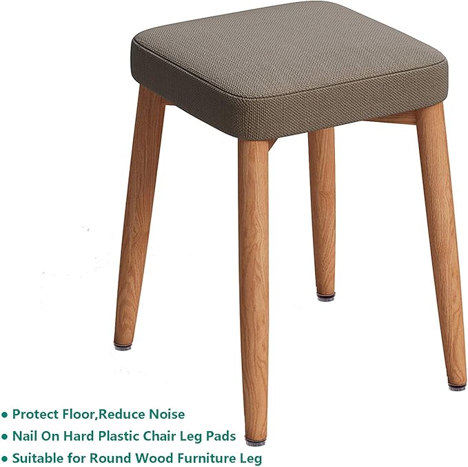 50pcs Round Heavy Duty Felt Furniture Pads,Ulifestar Nail On Furniture Sliders Hardwood Floor Protectors for Chair Table Desk Desser Cabinet Sofa Couch Leg Feet Non Slip Glides Dia 28mm/1.1'' (Brown) | Furniture Pads - TrueDesk