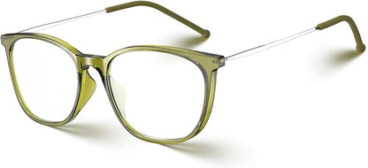 VISOONE Anti Slip TR90 Blue Light Blocking Glasses Size M Eyewear Frame with Anti Glare Eye Protection for Women GaeL