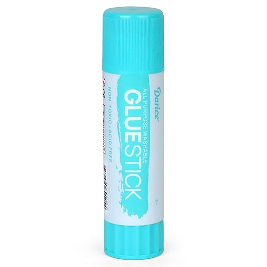 Darice 12 Jumbo Glue Sticks, 1.4 Oz All Purpose Stick Glue, Strong Hold, Easy Stick, Quick Drying, Non-Toxic, Scrapbooking, Back to School Supplies, Home, Office