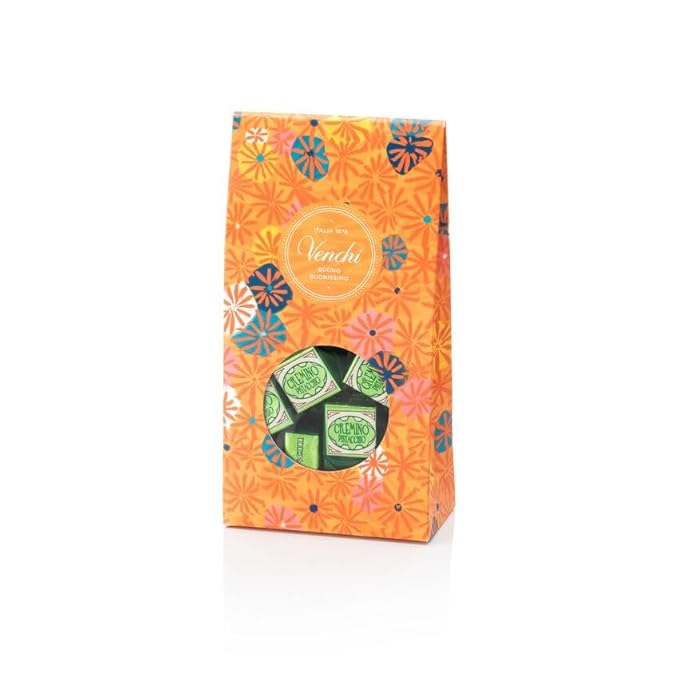 Venchi Cremino Pistachio Chocolate 25-Piece Elegant Gift Box – Velvety Milk Chocolate & Creamy White Chocolate Infused With Lightly Salted Pistachio Paste - Preservative & Gluten-Free