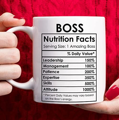Breezy Valley Boss Coffee Mug, Best Boss Christmas Birthday Gifts for Women Men Funny, Happy Boss Day Appreciation Gifts Ideas, Office Boss Lady Mug Gifts
