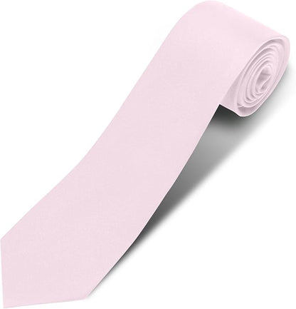 Men's Ties Solid Pure Color 3.15" (8CM) Necktie Plain Formal Business Wedding Black Ties For Men
