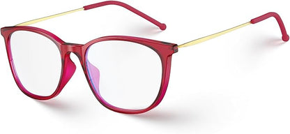 VISOONE Anti Slip TR90 Blue Light Blocking Glasses Size M Eyewear Frame with Anti Glare Eye Protection for Women GaeL