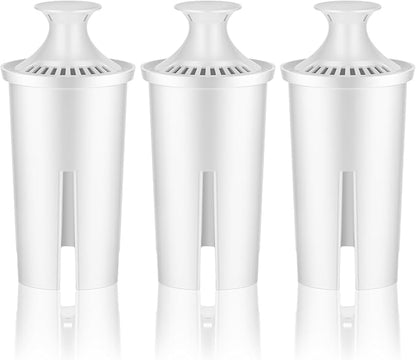 Water Filter Replacement Fit for Brita Filter, Pitchers, New Upgraded Filter to Reduce TDS, Chlorine etc., 3PCS Replacement Filters Compatible with Brita Classic, OB03, Mavea 107007 35557