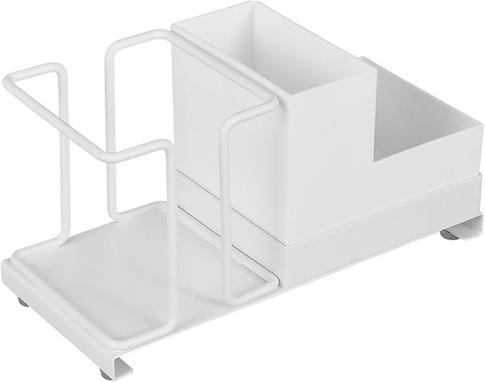 Bathroom Cup Dispenser, Disposable Coffee Cup Dispenser Cup Storage Organizer for Coffee Office/Party/Home Countertop Use (White with Box)