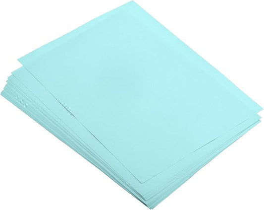 MECCANIXITY 75 Sheets A4 Colored Print Copy Paper 5.8" x 8.3" Origami Paper Printer Paper 80gsm for Printing, Document Copying, Art Craft,Light Blue