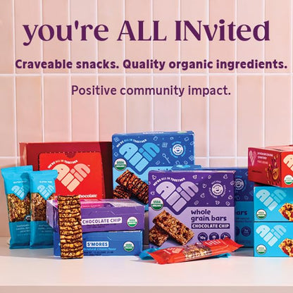 All In Snack Bars California Almond, Dark Chocolate + Sea Salt - Healthy Snack for Adults and Kids - Gluten Free - Organic - Non-GMO (6 Pack)