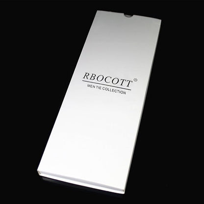 RBOCOTT Solid Color Tie Formal Necktie for Men