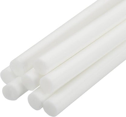 uxcell 8 Pcs Mini Hot Glue Sticks, 0.43" Dia x 7.87" Long EVA Glue Gun Sticks, White Mini Hot Melt Glue Sticks for DIY Craft Sticky Projects