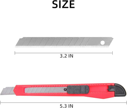 4 Pack Box Cutter Knife, 3-rd Gen Utility Knives, Razor Blade Opener, Utility Knives, Box Cutters Retractable, Small Work Knife by Htaexpu