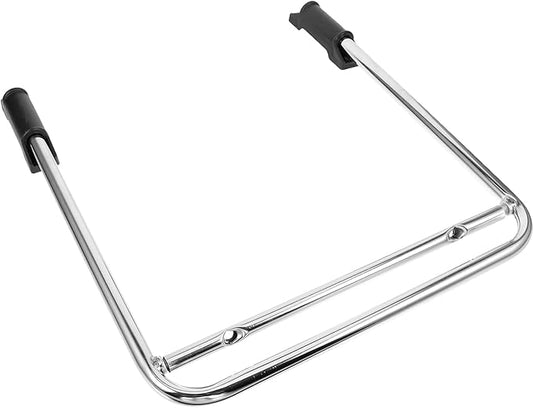 Stainless Steel Retractable Footrest Rack with Swivel Chair Accessory Practical Office Footrest for Leg Support and Stress Relief Easy Pull-Out Frame for Comfortable Sitting Silver