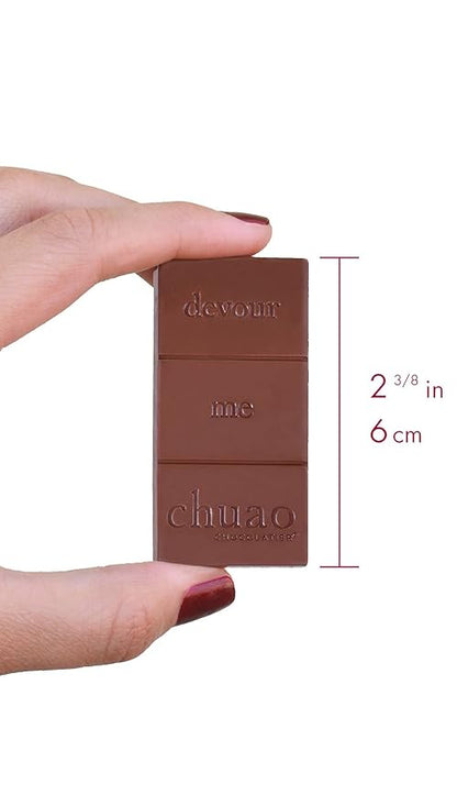 Chuao Chocolatier Baconluxious Chocolate with Plant-Based Bacon Gourmet Milk Bars | Vegetarian | For Gift Baskets, Birthday, Thank You, Care Package | 24 Pack, 0.39 oz Each