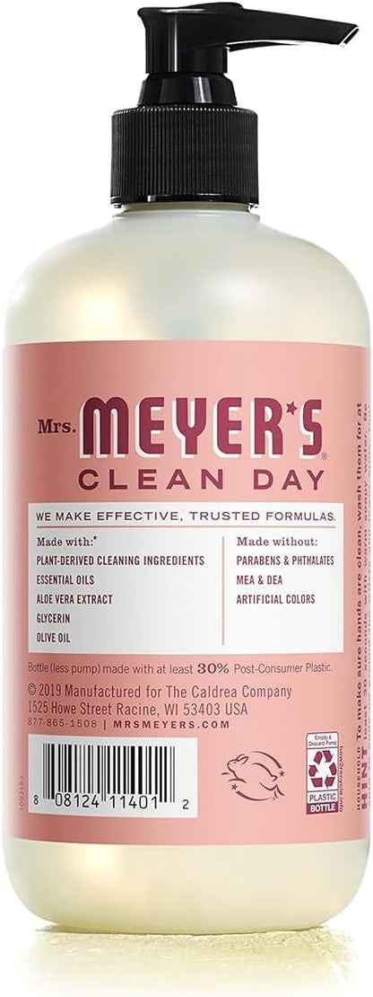 MRS. MEYER'S CLEAN DAY Liquid Hand Soap Rose (12.5 Fl Oz (Pack of 3))