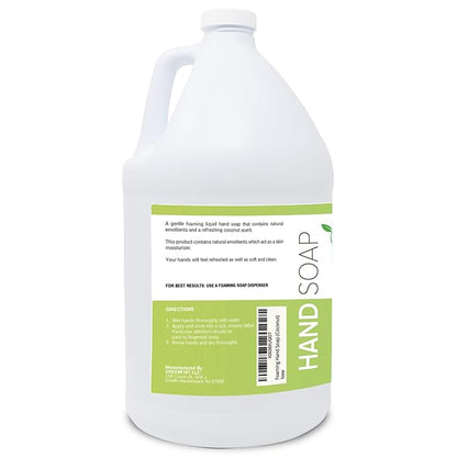 GreenFist Foaming Hand Soap Refills Jug Coconut Scent Foam Refill Made in USA, 128 ounce (1 Gallon)