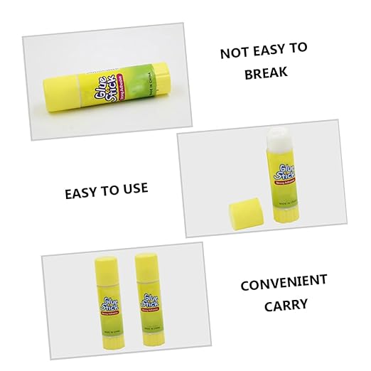 12pcs Solid Glue Sticks Strong Adhesive Portable for School Office Student Use White Craft Supplies