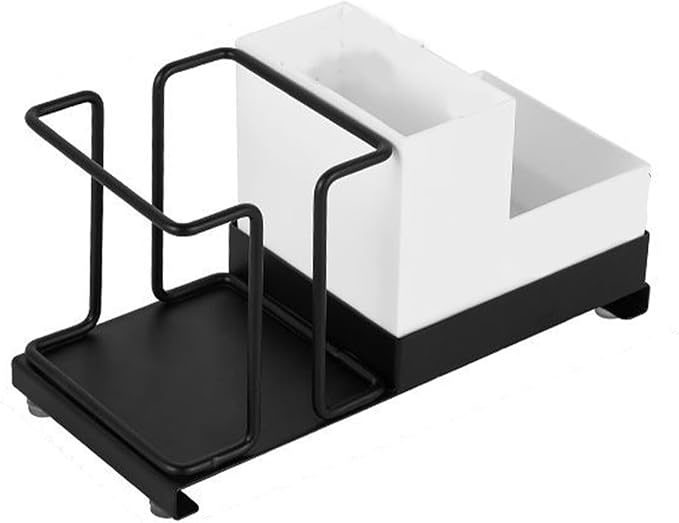 Bathroom Cup Dispenser, Disposable Coffee Cup Dispenser Cup Storage Organizer for Coffee Office/Party/Home Countertop Use (Black with Box)