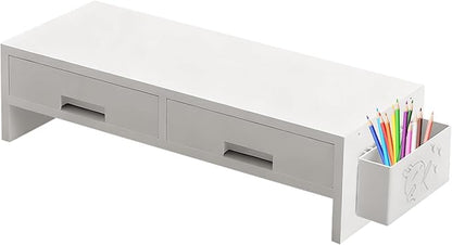 Monitor - Desk for Monitor Setup, Adjustable Design Easy Assembly Stable Function, Organizer Tool, Computer Accessory for Home Office Study Bedroom Room 5 Inch