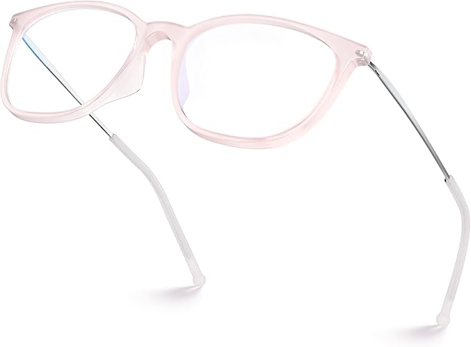 VISOONE Anti Slip TR90 Blue Light Blocking Glasses Size M Eyewear Frame with Anti Glare Eye Protection for Women GaeL