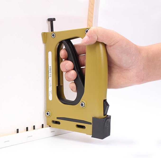 GYKLE Point Driver Framing Tool, Flexible Point Gun Tacker, Lightweight Metal Picture Framing Tool with 1000 Points for Artist Framing Paintings and Pictures